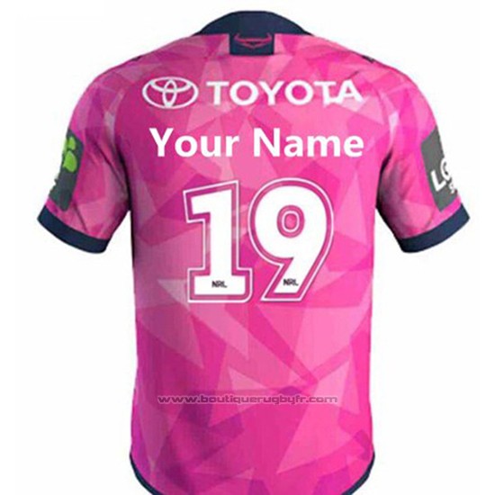 Maillot North Queensland Cowboys Rugby 2019-2020 Commemorative Rose Font02